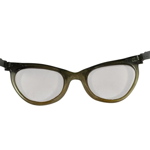 American Optical VTG 60’s Aluminum Frame Floral Cats Eye Glasses 5 1/4 - Picture 9 of 16